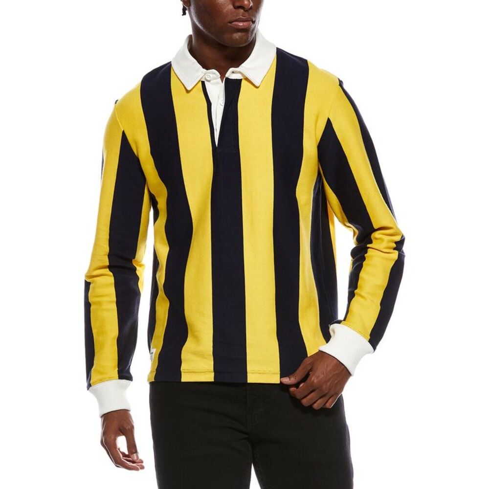 Rowing Blazers Mens  Tonal Striped Polo Sweater
